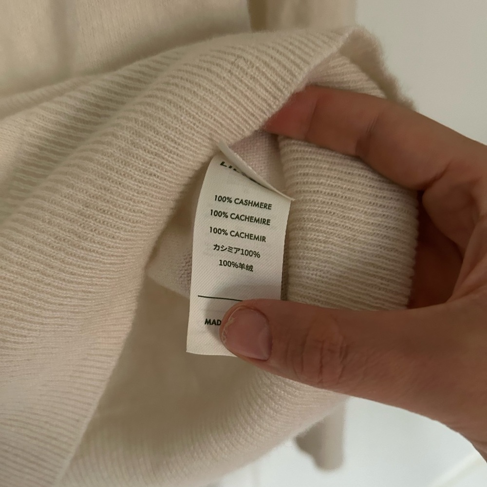 Lilysilk Cream 100% Cashmere Sweater - Picture 3 of 8